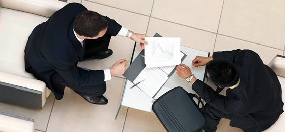 photo of working with a customer